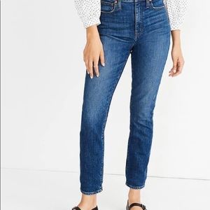 Madewell High-Rise Slim Boyjean in Barksdale Wash